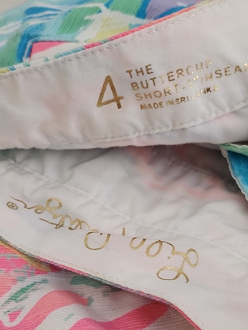 Lilly Pulitzer Buttercup Shorts Multi Sparkling Sands Size 4 - Picture 15 of 16